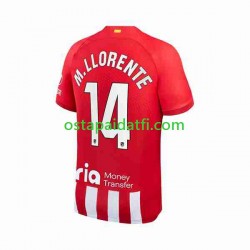 Atlético Madrid Miehet Kotipeli Jalkapallopaidat 2023-2024 2 Marcos Llorente 14 Lyhythihainen