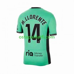 Atlético Madrid Miehet Kolmaspeli Jalkapallopaidat 2023-2024 2 Marcos Llorente 14 Lyhythihainen