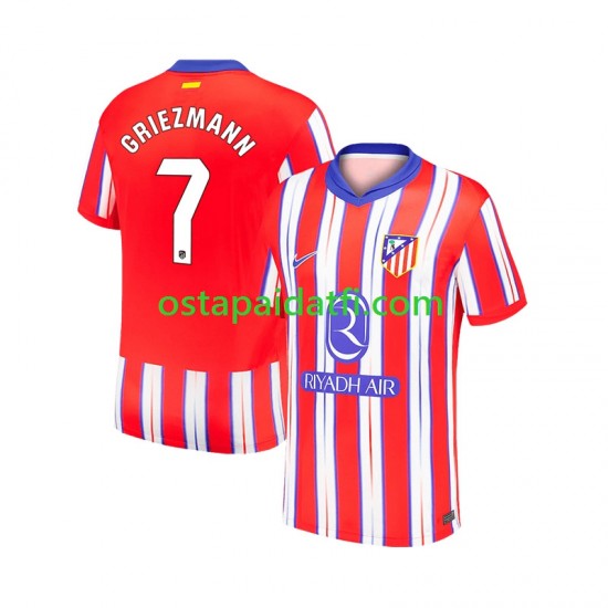 Atlético Madrid Miehet Kotipeli Jalkapallopaidat 2024-2025 Antoine Griezmann 7 Lyhythihainen