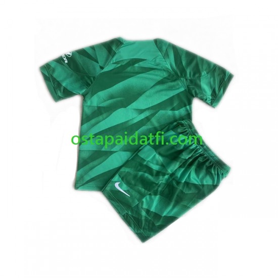 Atlético Madrid Lapset Maalivahdin Vieraspeli Jalkapallopaidat 2023-2024 Lyhythihainen