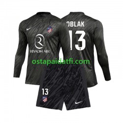 Atlético Madrid Lapset Maalivahdin Kotipeli Jalkapallopaidat 2024-2025 Jan Oblak 13 Pitkähihainen