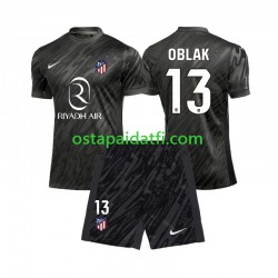 Atlético Madrid Lapset Maalivahdin Kotipeli Jalkapallopaidat 2024-2025 Jan Oblak 13 Lyhythihainen