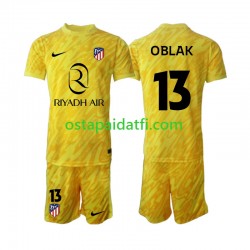 Atlético Madrid Lapset Maalivahdin Kolmaspeli Jalkapallopaidat 2024-2025 Jan Oblak 13 Lyhythihainen