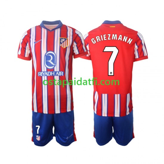 Atlético Madrid Lapset Kotipeli Jalkapallopaidat 2024-2025 Griezmann 7 Lyhythihainen