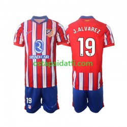 Atlético Madrid Lapset Kotipeli Jalkapallopaidat 2024-2025 J.Alvarez 19 Lyhythihainen