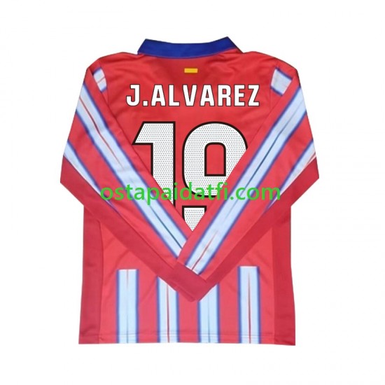 Atlético Madrid Miehet Kotipeli Jalkapallopaidat 2024-2025 Julian Alvarez 19 Pitkähihainen