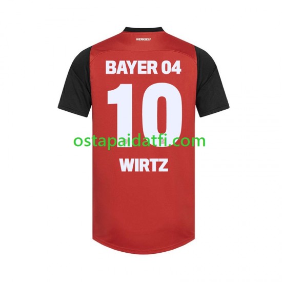 Bayer 04 Leverkusen Miehet Kotipeli Jalkapallopaidat 2024-2025 Florian Wirtz 10 Lyhythihainen