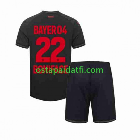 Bayer 04 Leverkusen Lapset Kotipeli Jalkapallopaidat 2023-2024 Victor Boniface 22 Lyhythihainen