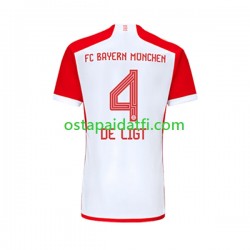 FC Bayern München Miehet Kotipeli Jalkapallopaidat 2023-2024 Matthijs de Ligt 4 Lyhythihainen