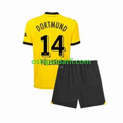 Borussia Dortmund Lapset Kotipeli Jalkapallopaidat 2023-2024 Niclas Fullkrug 14 Lyhythihainen