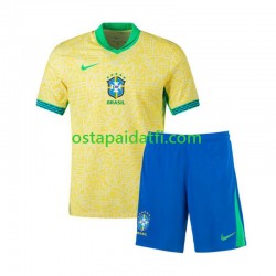 Brasilia Lapset Kotipeli Jalkapallopaidat Copa America 2024 Lyhythihainen