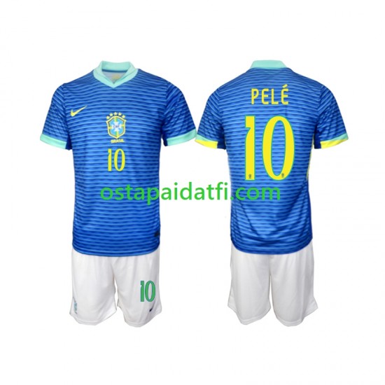 Brasilia Lapset Vieraspeli Jalkapallopaidat PELE 10 2024 Lyhythihainen