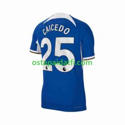 Chelsea Miehet Kotipeli Jalkapallopaidat 2023-2024 Moises Caicedo 25 Lyhythihainen