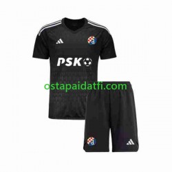 Dinamo Zagreb Lapset Maalivahdin Vieraspeli Jalkapallopaidat 2023-2024 Lyhythihainen