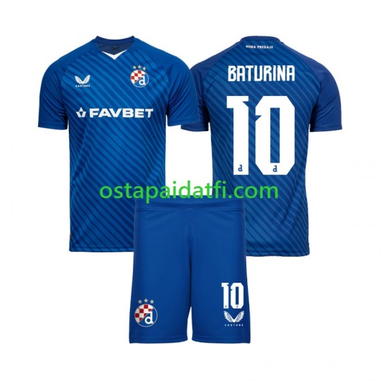 Dinamo Zagreb Lapset Kotipeli Jalkapallopaidat 2024-2025 Martin Baturina 10 Lyhythihainen
