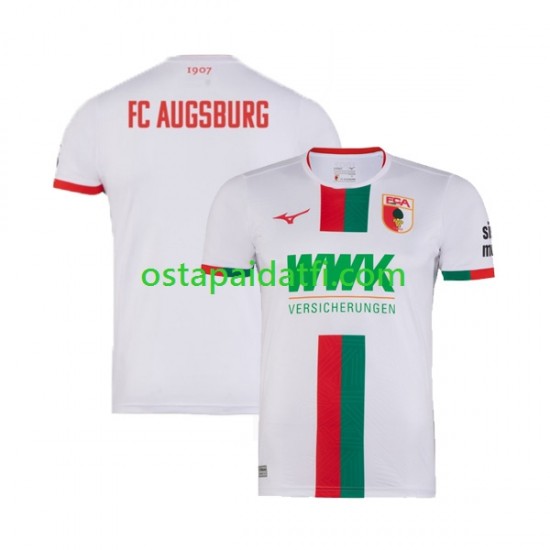 Miehet Kotipeli Jalkapallopaidat 2023-2024 FC Augsburg Lyhythihainen