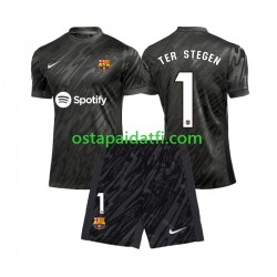 FC Barcelona Lapset Maalivahdin Kolmaspeli Jalkapallopaidat 2024-2025 Ter Stegen 1 Lyhythihainen
