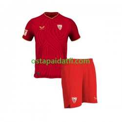 Sevilla FC Lapset Vieraspeli Jalkapallopaidat 2023-2024 Lyhythihainen