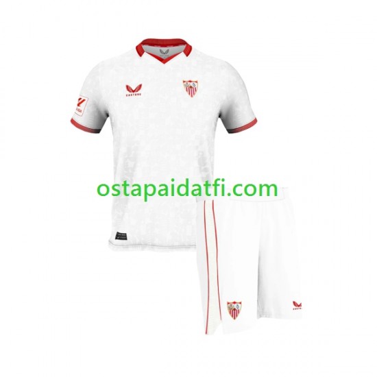 Sevilla FC Lapset Kotipeli Jalkapallopaidat 2023-2024 Lyhythihainen