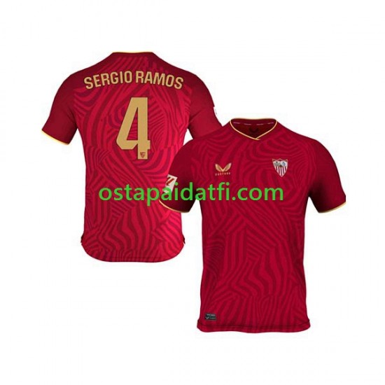 Sevilla FC Miehet Vieraspeli Jalkapallopaidat 2023-2024 Sergio Ramos 4 Lyhythihainen