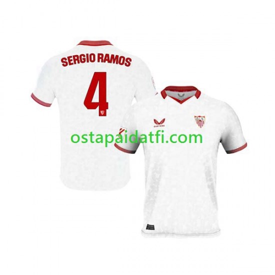 Sevilla FC Miehet Kotipeli Jalkapallopaidat 2023-2024 Sergio Ramos 4 Lyhythihainen