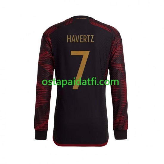 Saksa Miehet Vieraspeli Jalkapallopaidat MM 2022 Havertz 7 Pitkähihainen