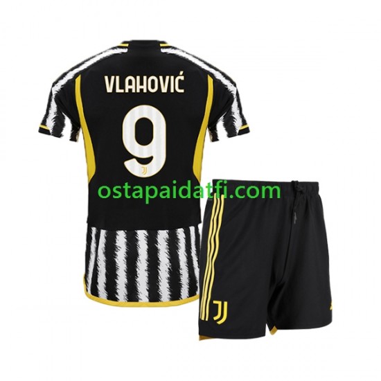 Yhdysvallat Juventus Lapset Kotipeli Jalkapallopaidat 2023-2024 Dn Vlahovic 9 Lyhythihainen