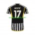Juventus Miehet Kotipeli Jalkapallopaidat 2023-2024 Filip Kostic 17 Lyhythihainen