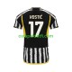 Juventus Miehet Kotipeli Jalkapallopaidat 2023-2024 Filip Kostic 17 Lyhythihainen