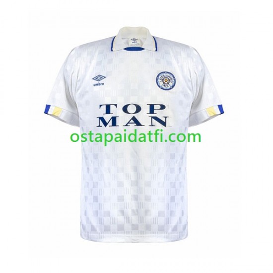Leeds United Miehet Retro Kotipeli Jalkapallopaidat 1989-1990 Lyhythihainen