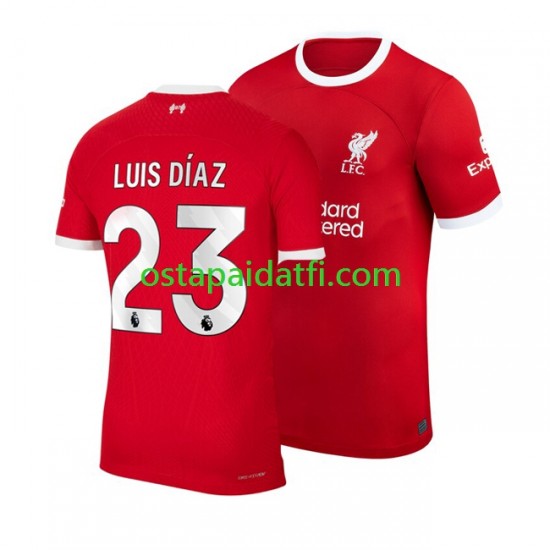 Liverpool Miehet Kotipeli Jalkapallopaidat 2023-2024 Luis Diaz 23 Lyhythihainen