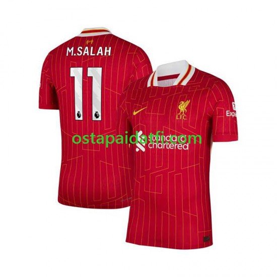 Liverpool Miehet Kotipeli Punainen Jalkapallopaidat 2024-2025 Mohamed Salah 11 Lyhythihainen