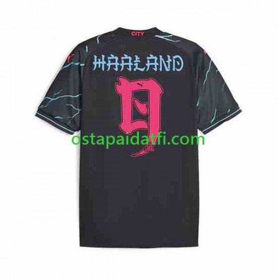 Japani Manchester City Miehet Kolmaspeli Jalkapallopaidat 2023-2024 Haaland 9 ese Tour Printing Lyhythihainen