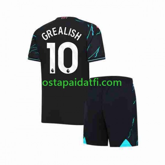 Manchester City Lapset Kolmaspeli Jalkapallopaidat 2023-2024 Jack Grealish 10 Lyhythihainen