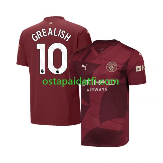 Manchester City Miehet Kolmaspeli Jalkapallopaidat 2024-2025 Jack Grealish 10 Lyhythihainen