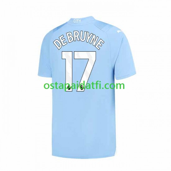 Manchester City Miehet Kotipeli Jalkapallopaidat 2023-2024 Kevin De Bruyne 17 Lyhythihainen