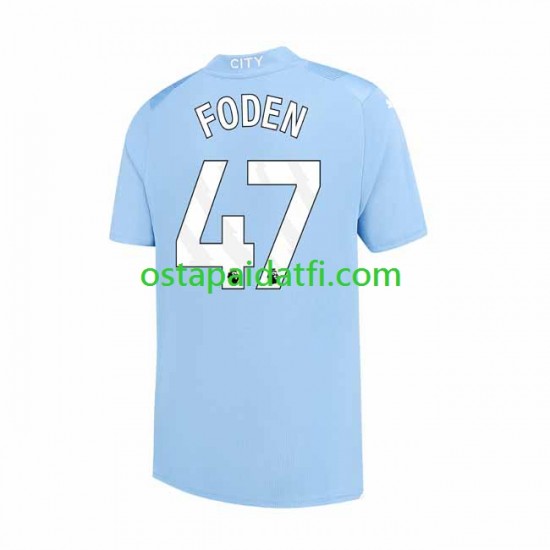 Manchester City Miehet Kotipeli Jalkapallopaidat 2023-2024 Phil Foden 47 Lyhythihainen