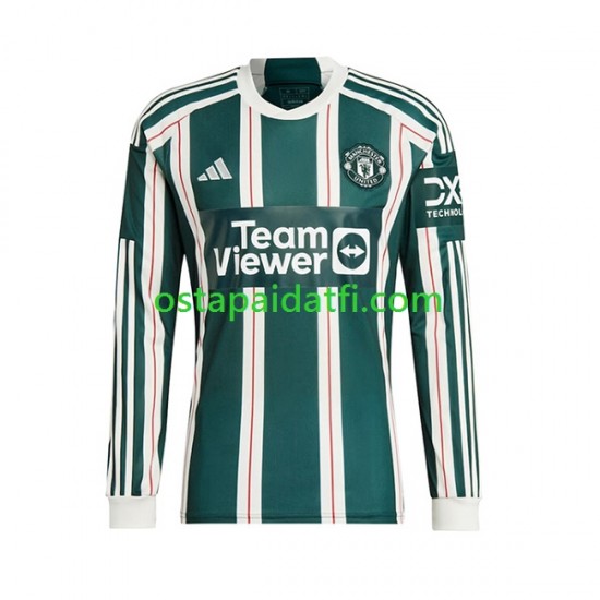 Manchester United Miehet Vieraspeli Jalkapallopaidat 2023-2024 Pitkähihainen