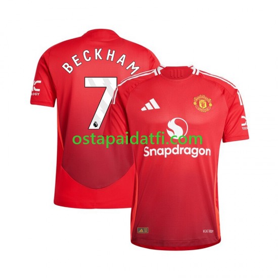 Manchester United Miehet Kotipeli Jalkapallopaidat 2024-2025 Beckham 7 Lyhythihainen