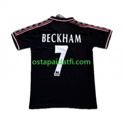 Manchester United Miehet Retro Kolmaspeli Jalkapallopaidat Beckham 7 1998-1999 Lyhythihainen
