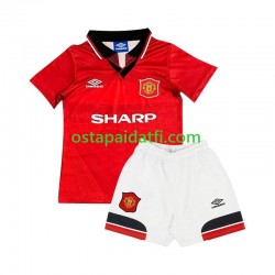 Manchester United Lapset Retro Kotipeli Jalkapallopaidat 1994 Lyhythihainen