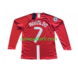 Manchester United Miehet Retro Kotipeli Jalkapallopaidat Cristiano Ronaldo 7 Champion League 2007 Pitkähihainen