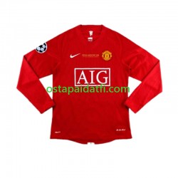 Manchester United Miehet Retro Kotipeli Jalkapallopaidat Cristiano Ronaldo 7 Champion League 2007 Pitkähihainen