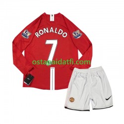 Manchester United Lapset Retro Kotipeli Jalkapallopaidat Cristiano Ronaldo 7 2007 Pitkähihainen