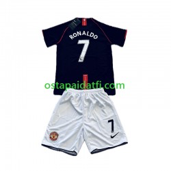 Manchester United Lapset Retro Vieraspeli Jalkapallopaidat Cristiano Ronaldo 7 2007-2008 Lyhythihainen