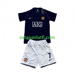 Manchester United Lapset Retro Vieraspeli Jalkapallopaidat Cristiano Ronaldo 7 2007-2008 Lyhythihainen