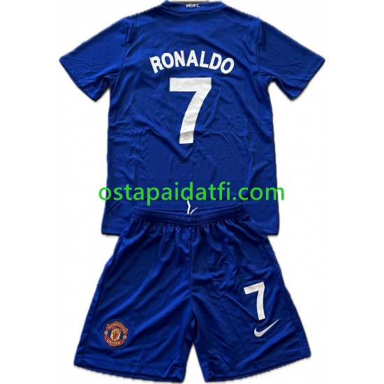 Manchester United Lapset Retro Kolmaspeli Jalkapallopaidat Cristiano Ronaldo 7 2008-2009 Lyhythihainen