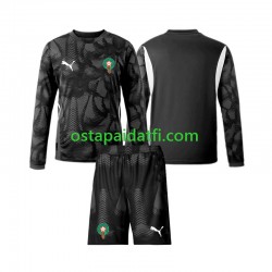 Marokko Lapset Maalivahdin Kolmaspeli Jalkapallopaidat 2024 Pitkähihainen