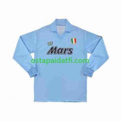 Napoli Miehet Retro Kotipeli Jalkapallopaidat 1990 1991 Pitkähihainen
