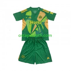 Newcastle United Lapset Maalivahdin Kotipeli Vihreä Jalkapallopaidat 2024-2025 Lyhythihainen